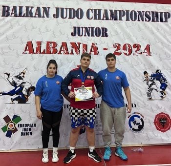 Antonio Ilie a devenit vicecampion balcanic la judo la categoria +100 kg