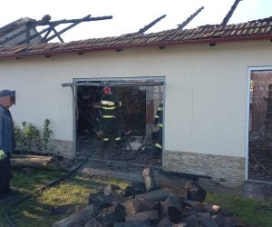 Incendiu  la o șură dintr-o gospodărie din localitatea Santău